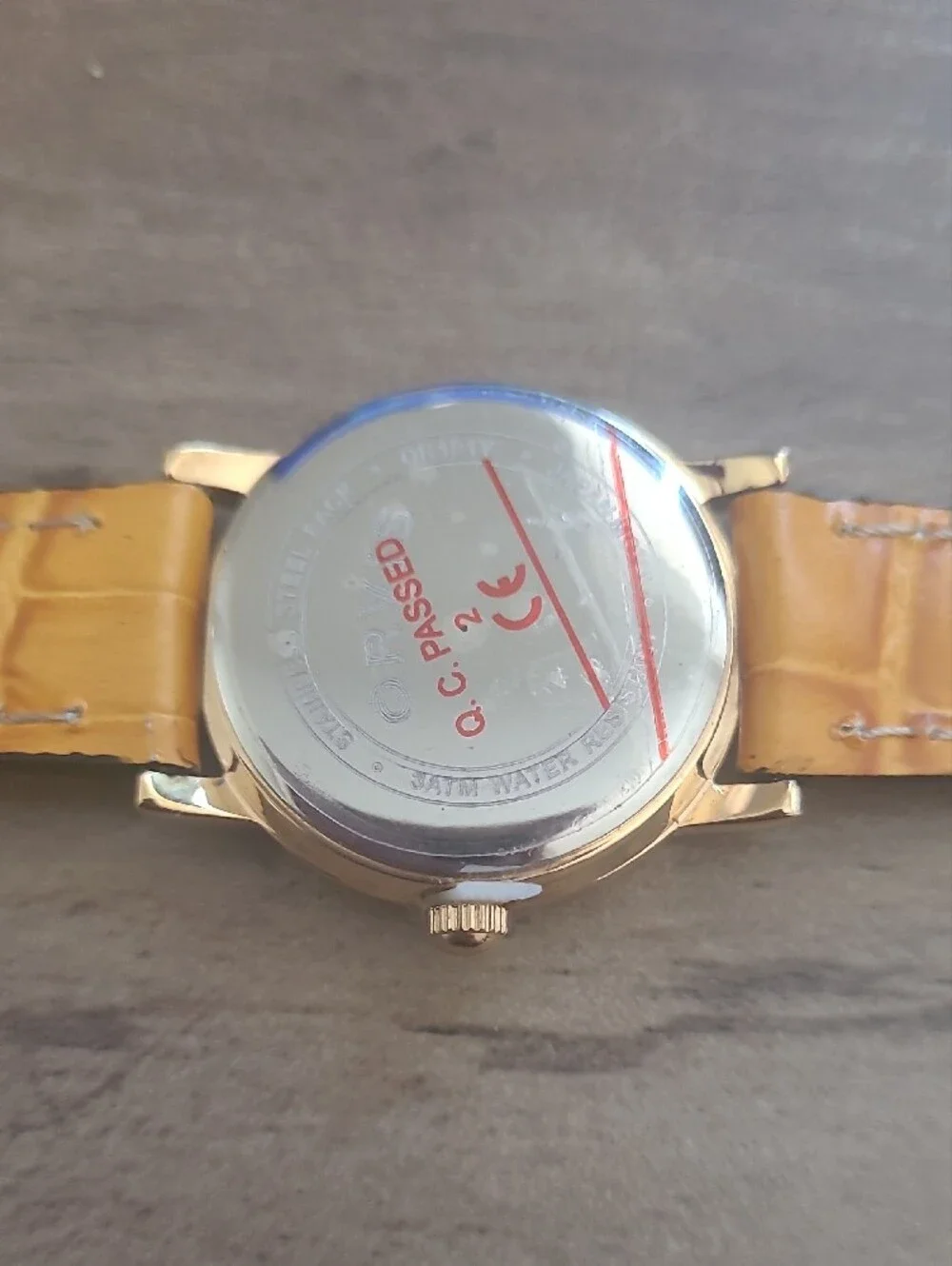 Nwot Orvis Colorful Number Dial Yellow Strap Watch